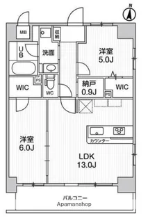 ラグゼナ浦和【9階】の間取り