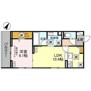 リ・ドール東浦和【1階】の間取り