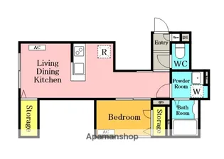 KNC北浦和【202号室】の間取り