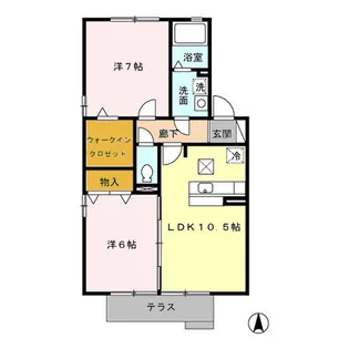 グランメール ABC【1階】の間取り