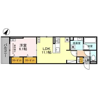 リ・ドール東浦和【2階】の間取り