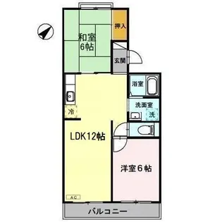 サンパークハイツ【3階】の間取り