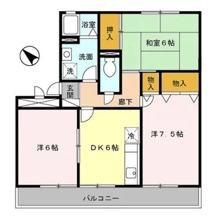 ヴァンベール冨士【3階】の間取り