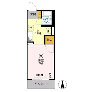 ドミトリー中浦和【1階】の間取り