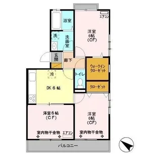 グリーンヒルズ【2階】の間取り