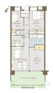 PLENDY東浦和【1階】の間取り