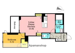 シャーメゾン55ー1浦和【1階】の間取り