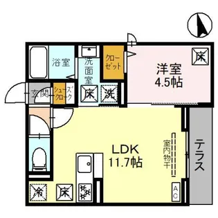 トリシア浦和【1階】の間取り