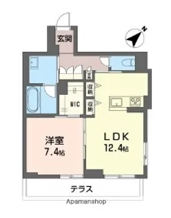 ラルク【101号室】の間取り