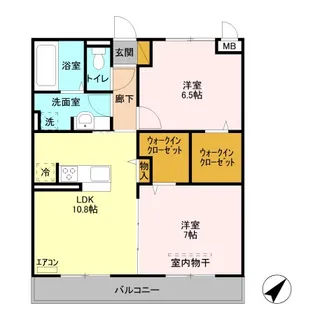 リリオコート【3階】の間取り