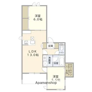 埼玉県さいたま市浦和区東仲町【マンション】の間取り