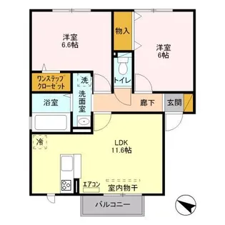 フェリーチェ D【2階】の間取り