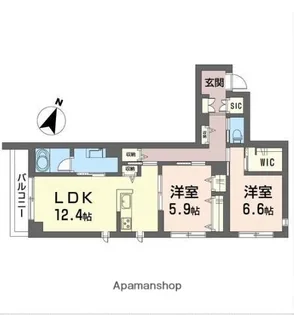 ウィステリアベール【2階】の間取り