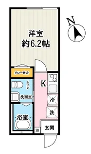 キャメル川口芝富士【1階】の間取り