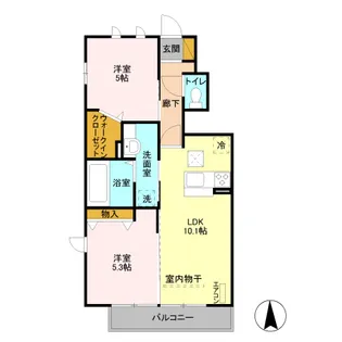 ルピナス 参番館【1階】の間取り