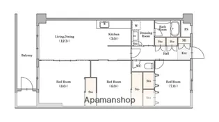PLENDY浦和別所【1階】の間取り
