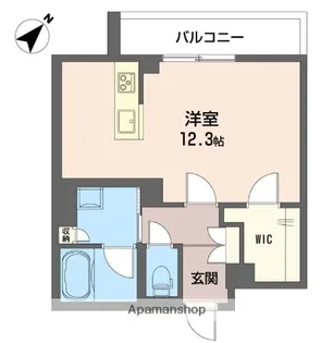 リュミエール南浦和【202号室】の間取り