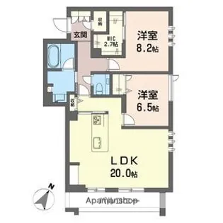 テレノ・エレヴァド【301号室】の間取り