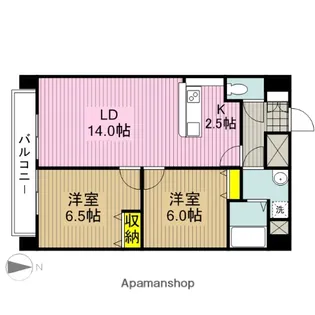 ブラン・コライユ【8階】の間取り