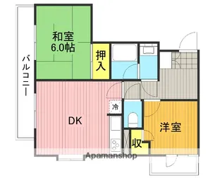 ライオンズマンション浦和県庁前【802号室】の間取り