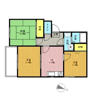 ヴァンベールグランデ【205号室】の間取り
