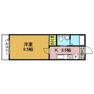 セフィラ【107号室】の間取り