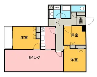 東急ドエルアルス北浦和【3階】の間取り