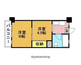 岸町八番館【304号室】の間取り