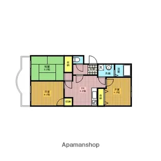 クレスト松原【2階】の間取り
