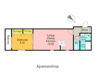 埼玉県さいたま市浦和区本太1丁目【マンション】の間取り