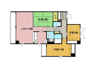 浦和高砂パークハウス【11階】の間取り
