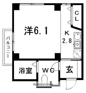 アミーア本太1丁目【204号室】の間取り