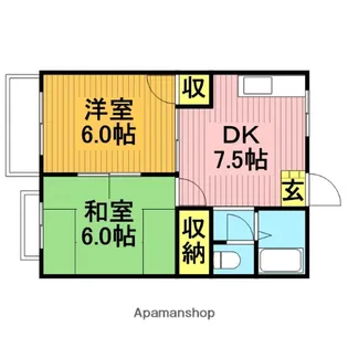 ハイネスU【2階】の間取り