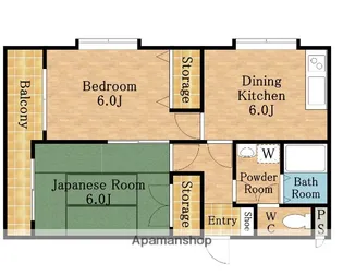 サンハイツ第二【301号室】の間取り