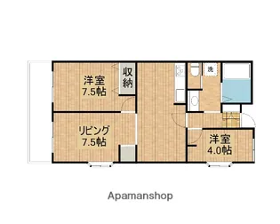 セントエルモ武蔵浦和【2階】の間取り