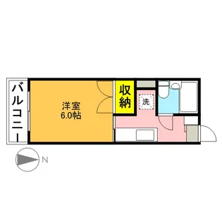 ドミトリー中浦和【2階】の間取り