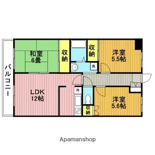 ウィーブ浦和【4階】の間取り