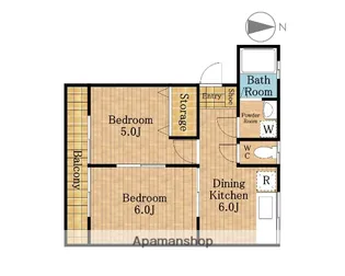 コリンヌ白幡A(4戸)・B(6戸)【1階】の間取り