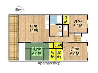 アヴニール戸田【5階】の間取り