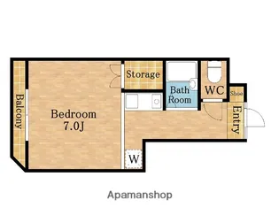 コンフォート武蔵浦和【1階】の間取り