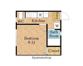キャメル武蔵浦和【102号室】の間取り