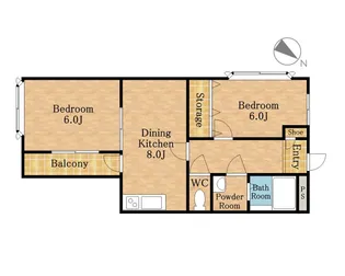 コーラルスターガーデン【4階】の間取り