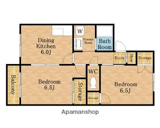 ウエストハイム武蔵浦和【101号室】の間取り