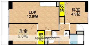 リバーサイドMAKIBA【1階】の間取り