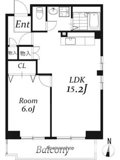 リバーサイドMAKIBA【6階】の間取り