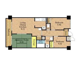 ビエラコート武蔵浦和【3階】の間取り