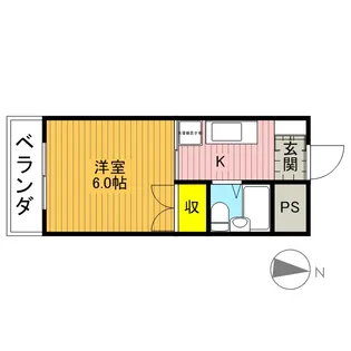 カーサ武蔵【2階】の間取り