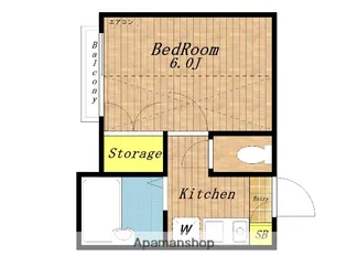 グローリーパレス【205号室】の間取り