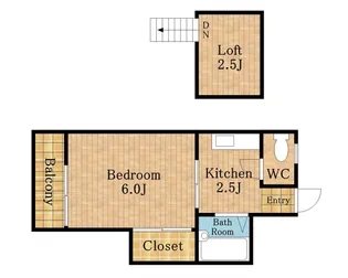サンローゼ武蔵浦和【102号室】の間取り