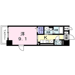 スカイヒルズ【6階】の間取り
